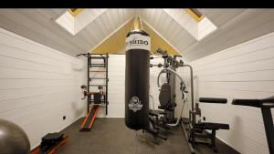 Posilňovňa alebo fitness centrum v ubytovaní BLACK ROCKS domki na wynajem