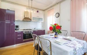 Kuchyň nebo kuchyňský kout v ubytování Apartment Ana
