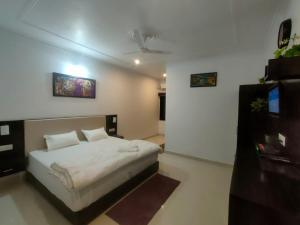 En eller flere senge i et værelse på Hostel Arabian Night