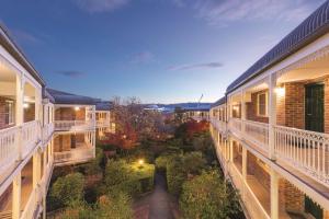 an aerial view of the courtyard of a building at Adina Serviced Apartments Canberra Kingston in Canberra