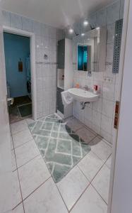 Koupelna v ubytování Ferienhaus Costa Kiesa