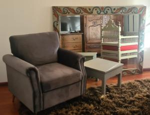 TV a/nebo společenská místnost v ubytování Residenz Villa Kult
