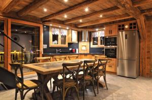 Dapur atau dapur kecil di Appartement Imelda Châtel Réservation