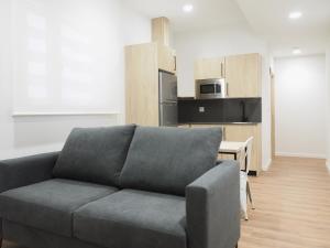 Kuchyň nebo kuchyňský kout v ubytování Micampus San Mamés Students Residence