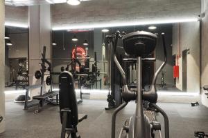 Fitness centrum a/nebo fitness zařízení v ubytování Micampus San Mamés Students Residence