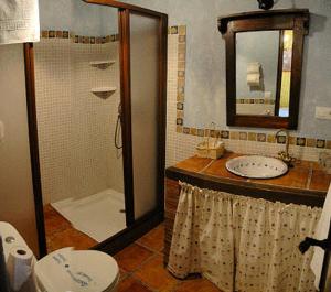 Koupelna v ubytování Hotel Enrique Calvillo