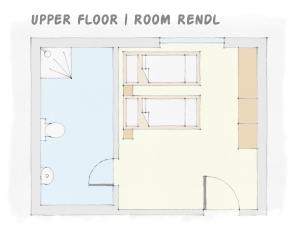 Plan piętra w obiekcie Chalet Lenzi