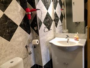 Bathroom sa Apartments Pine & Oak with shared hot tub