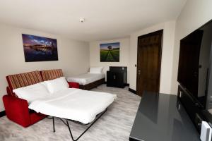 TV i/ili multimedijalni sistem u objektu Redcastle Hotel