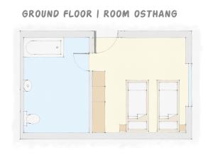 Plan piętra w obiekcie Chalet Lenzi