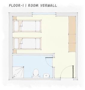 Plan piętra w obiekcie Chalet Lenzi