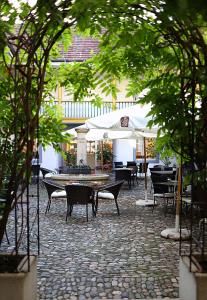 En restaurant eller et spisested på Gasthof zur Waag