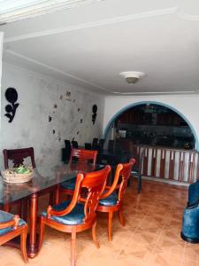 Posezení v ubytování Blue Diamond House