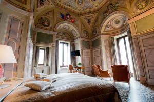 Voodi või voodid majutusasutuse Romantik Hotel Castello Seeschloss toas