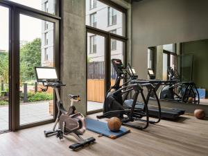 Fitness centrum a/nebo fitness zařízení v ubytování URBAN LOFT Berlin