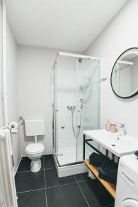 Koupelna v ubytování Comfy Place in Trešnjevka with FREE parking