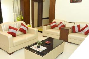 Istumisnurk majutusasutuses Sri Aswin Grand
