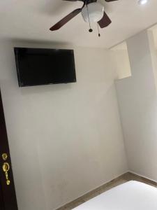 TV a/nebo společenská místnost v ubytování Hotel fresno Xochitepec