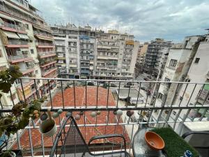 Balkón alebo terasa v ubytovaní Luxury apartment in city center