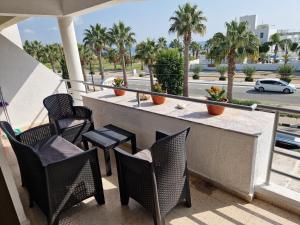 Balkón nebo terasa v ubytování La Veranda Sea View apartments