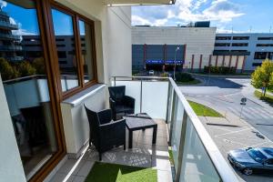 Χώρος καθιστικού στο ApartamentySnu, Słoneczny Komfort, Centrum
