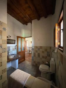 a bathroom with a toilet and a sink at Pasillos del Viñedo in Cafayate