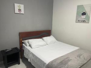 Cama o camas de una habitación en Hotel Estadio Exprés