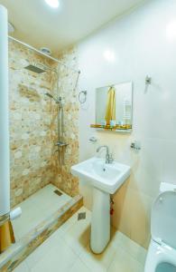 Koupelna v ubytování Hotel Classic Suites