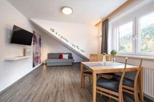 TV a/nebo společenská místnost v ubytování Sunshine Appartements Schilchegger