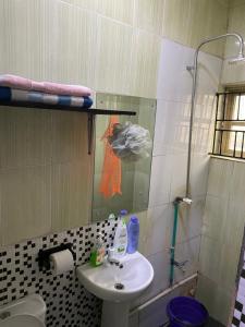 Bilik mandi di NUMBERS FLIPPERS SERVICES Apartment