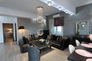 Posezení v ubytování Vacation house with stunning view - Vari Syros