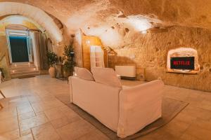 Posezení v ubytování Sassi -Suite InLapis - Casa Nella Pietra