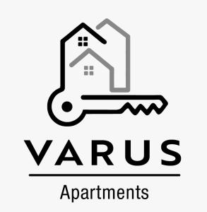 un logotipo para organizaciones de Vanuatu con una casa en Varus Apartments, en Detmold