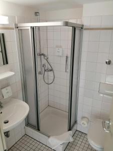 Koupelna v ubytování DRK-Tagungshotel-Dunant