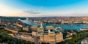 Výhľad na mesto Budapešť alebo výhľad na mesto priamo z apartmánu