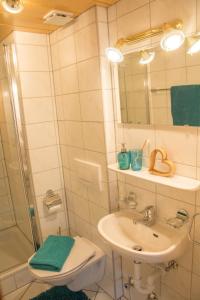 Kúpeľňa v ubytovaní Ferienhaus Mühlstein