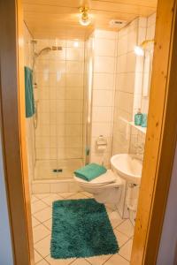 Kúpeľňa v ubytovaní Ferienhaus Mühlstein