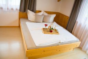 Posteľ alebo postele v izbe v ubytovaní Ferienhaus Mühlstein