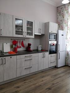 Kuchyňa alebo kuchynka v ubytovaní CENTRAL Marienbad Apartaments