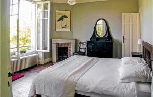 Tempat tidur dalam kamar di Beautiful Home In Terrasson-lavilledieu With Wifi