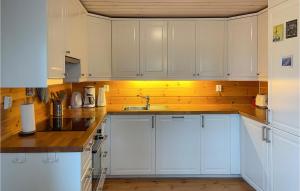 Η κουζίνα ή μικρή κουζίνα στο Stunning Home In Sjusjøen With Sauna