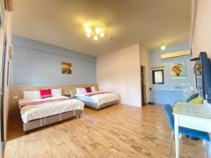 Postel nebo postele na pokoji v ubytování Dawn B&B