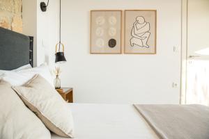 Postel nebo postele na pokoji v ubytování ArtHill eco villas