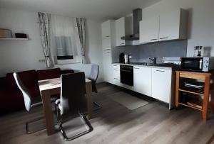 Kuchyň nebo kuchyňský kout v ubytování Ferienhaus Urschitz