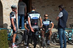 a group of men sitting on their bikes at Country Lodge Hotel Moriaanshoofd in Oudenaarde
