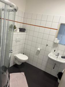 Kúpeľňa v ubytovaní Penzion Na Svahu