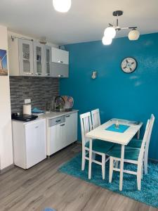 Kuchyň nebo kuchyňský kout v ubytování Apartmani NINA Zlatar