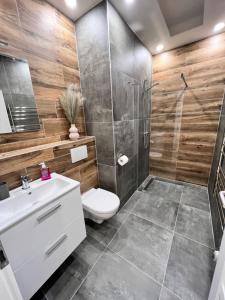 Kopalnica v nastanitvi Apartmán SKI Plešivec