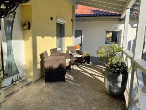 Balkón nebo terasa v ubytování Ferienwohnung Toja