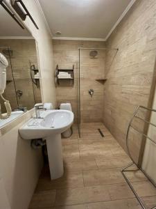 Kúpeľňa v ubytovaní Hotel Zorepad